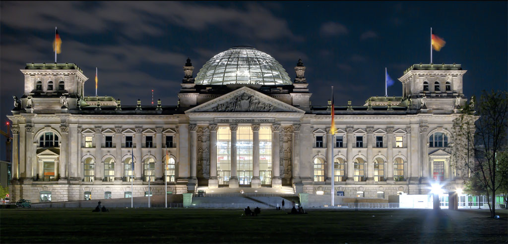 Palais du Reichstag de nuit
